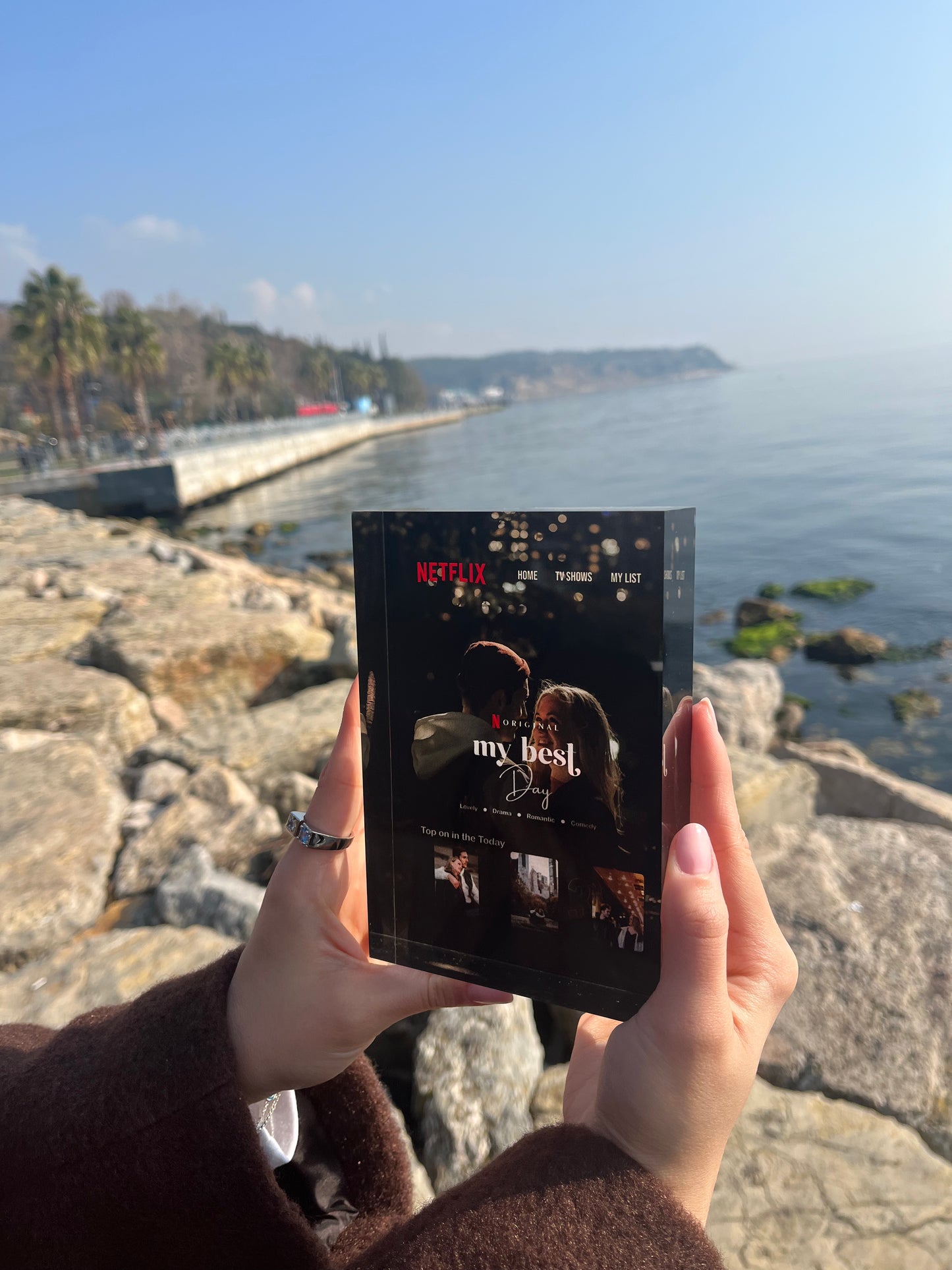 🎬 Kişiye Özel Netflix Temalı Anı Plaketi 🌟 Sizin Hikayeniz, Sizin Filminiz! 🍿