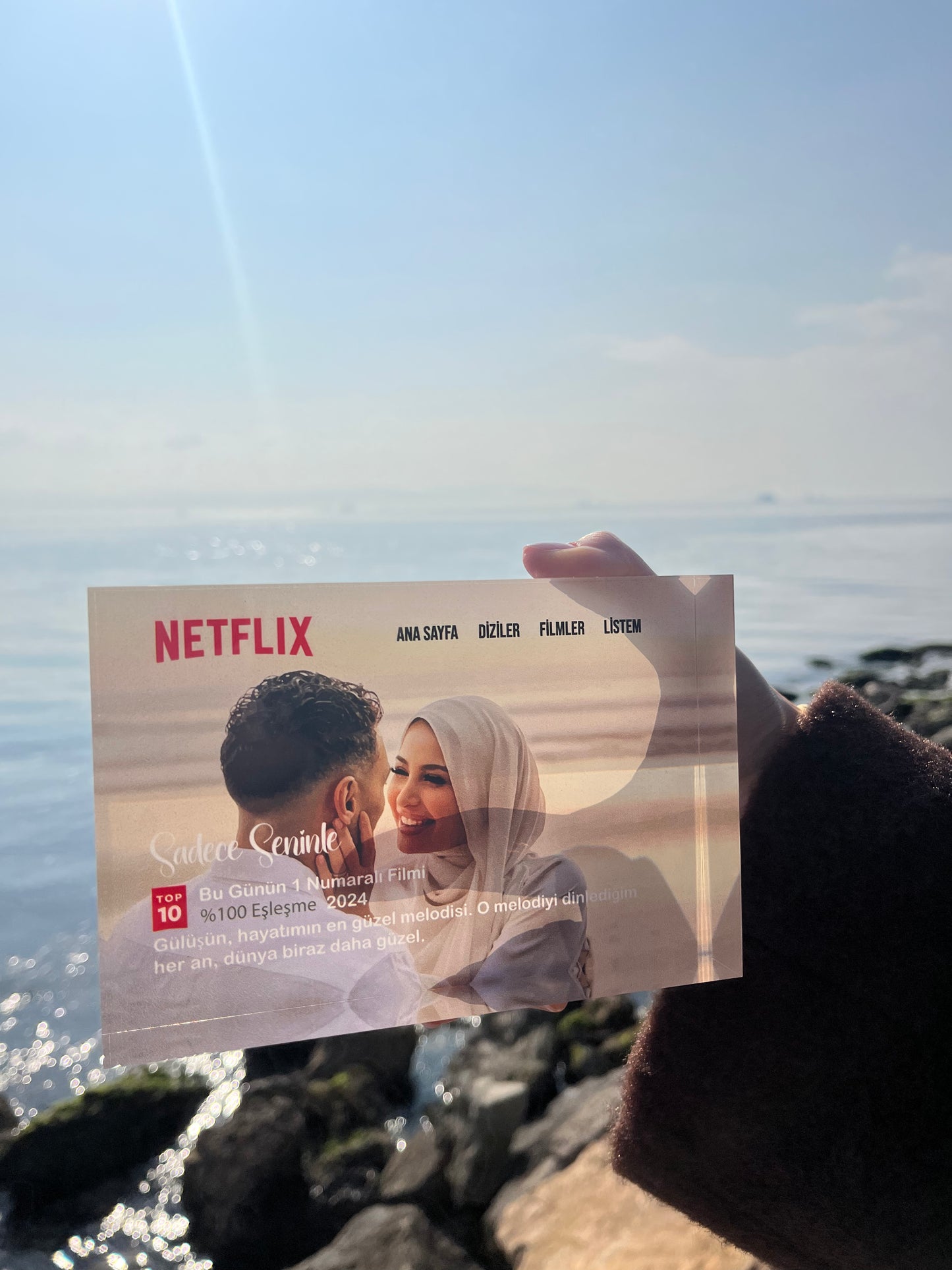 🎬 Premium Anı Plaketi Netflix Temalı 🍿✨