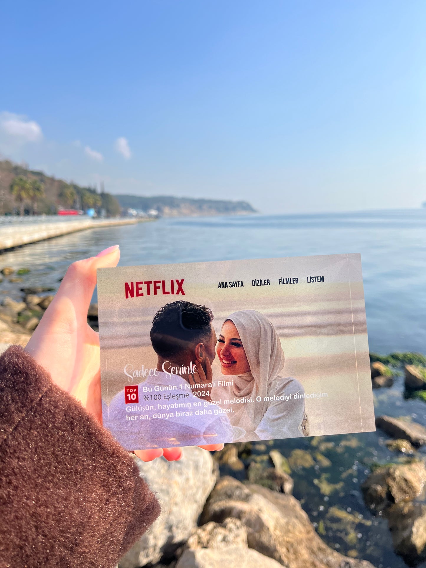 🎬 Premium Anı Plaketi Netflix Temalı 🍿✨