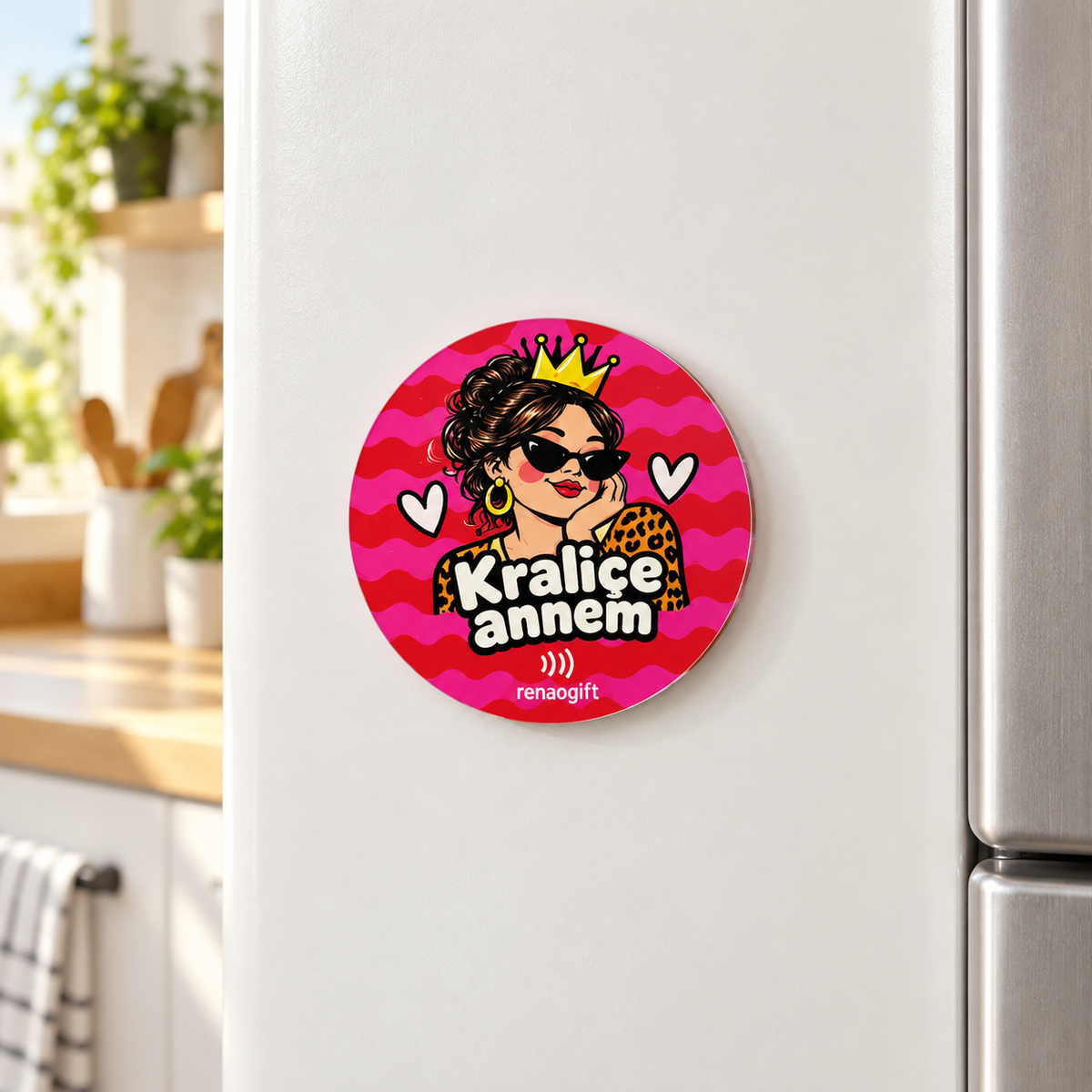 Kraliçe Annem – Kişiye Özel Fotoğraflı Magnet