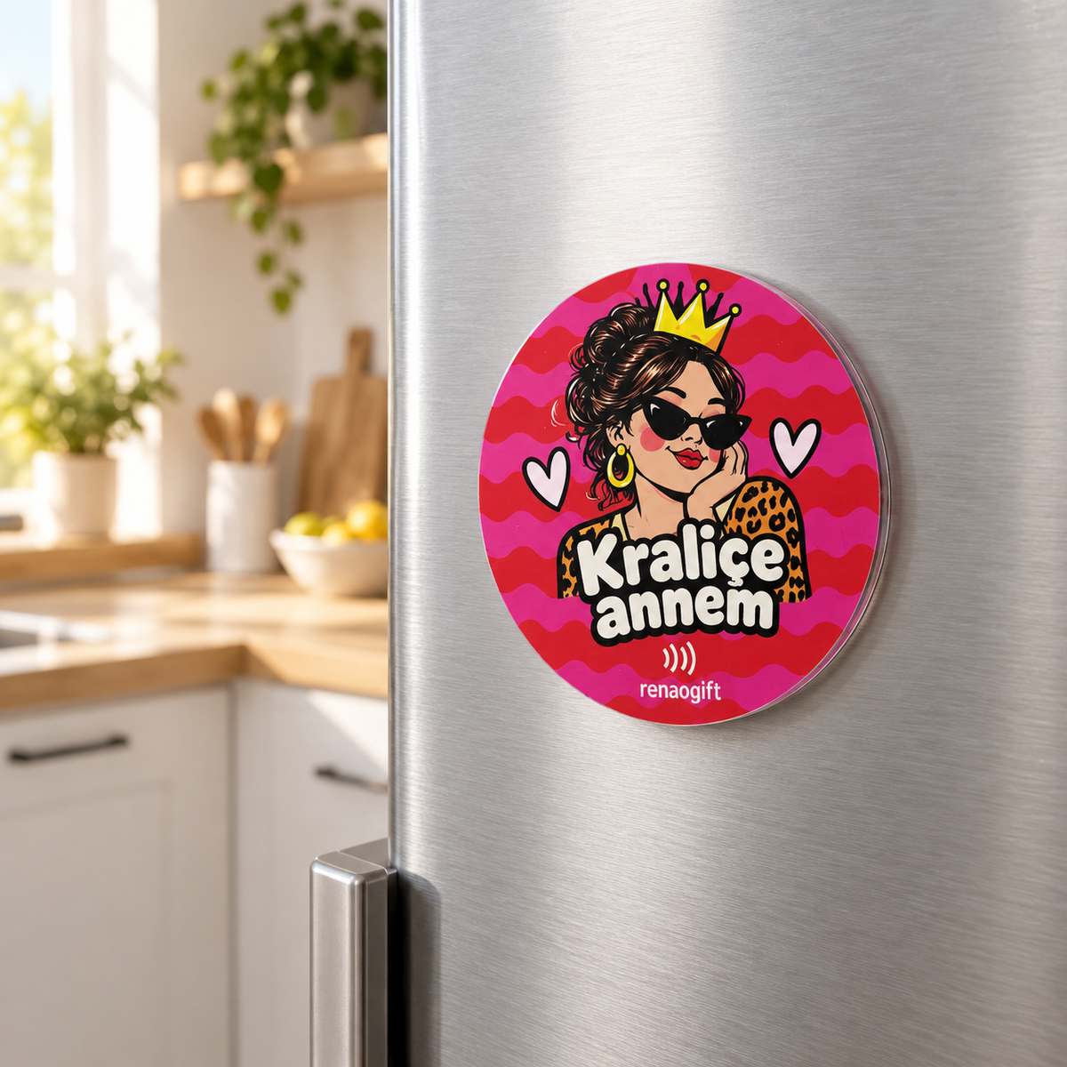 Kraliçe Annem – Kişiye Özel Fotoğraflı Magnet