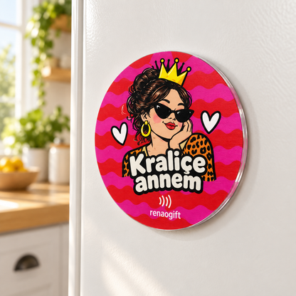 Kraliçe Annem – Kişiye Özel Fotoğraflı Magnet