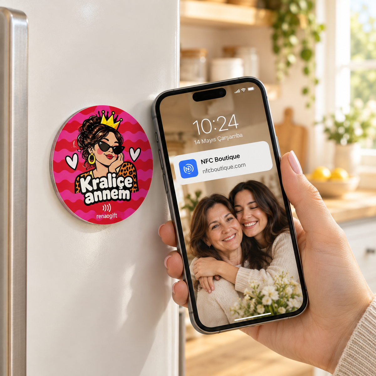 Kraliçe Annem – Kişiye Özel Fotoğraflı Magnet
