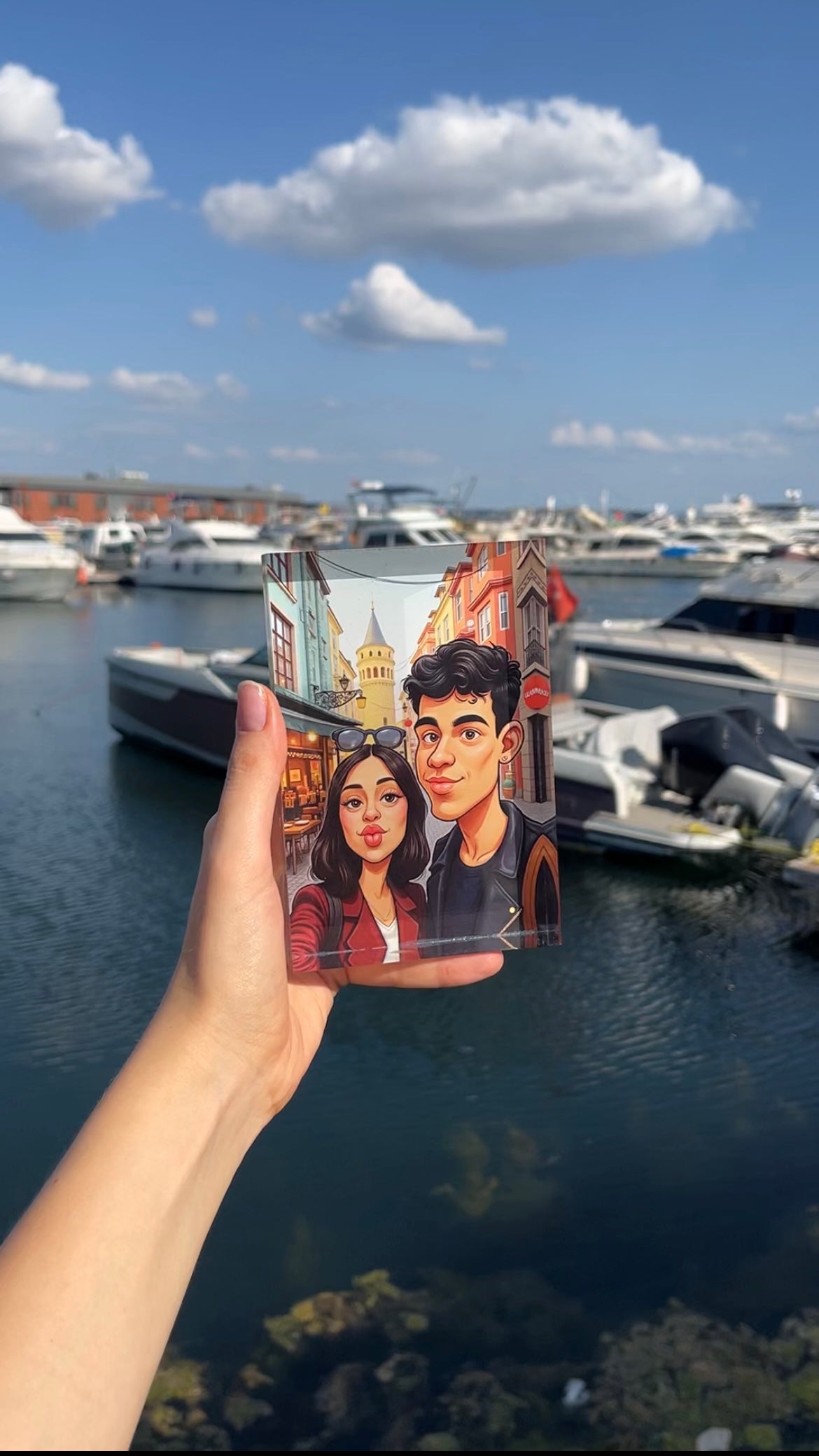 📸 Bir Fotoğraf, 😄 Bin Gülüş – ✍️ Karikatür Çift Portresi 💑🖼️