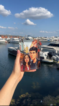 📸 Bir Fotoğraf, 😄 Bin Gülüş – ✍️ Karikatür Çift Portresi 💑🖼️