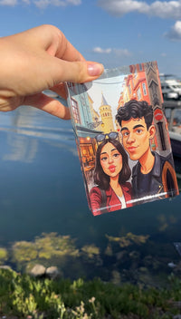 📸 Bir Fotoğraf, 😄 Bin Gülüş – ✍️ Karikatür Çift Portresi 💑🖼️