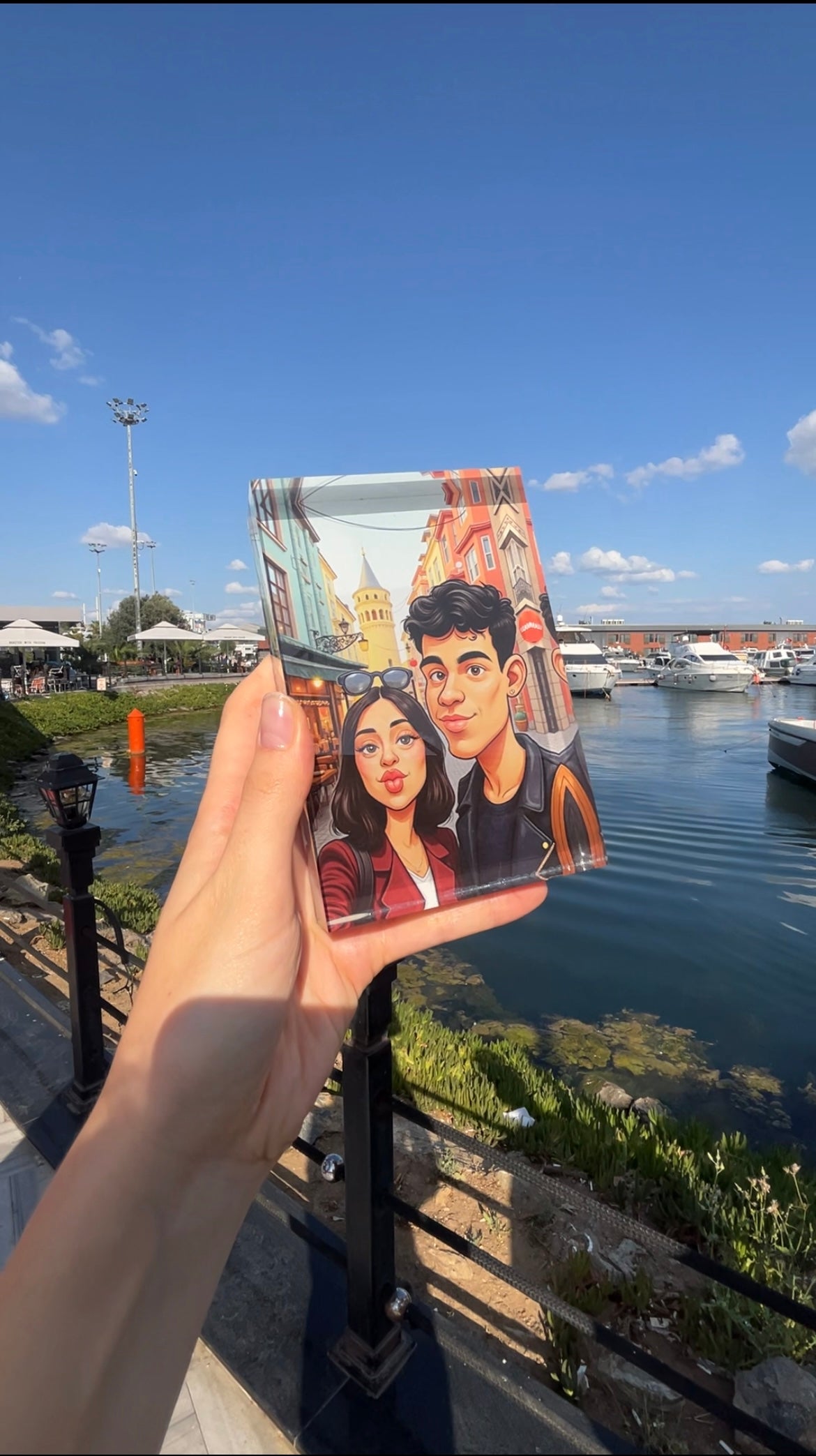 📸 Bir Fotoğraf, 😄 Bin Gülüş – ✍️ Karikatür Çift Portresi 💑🖼️