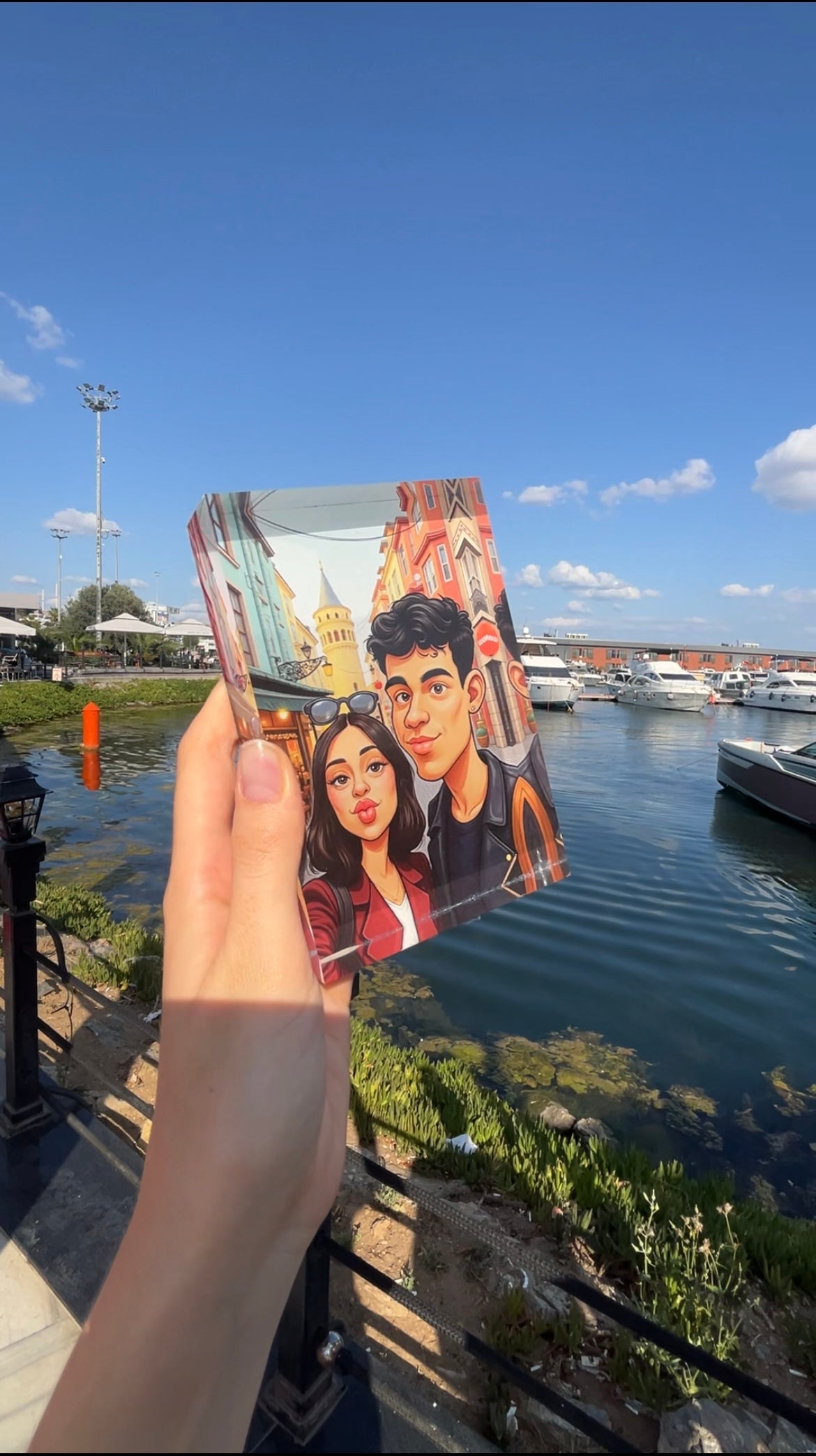 📸 Bir Fotoğraf, 😄 Bin Gülüş – ✍️ Karikatür Çift Portresi 💑🖼️