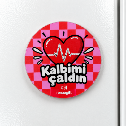 Kalbimi Çaldın – Sevgiliye Hediye Magnet