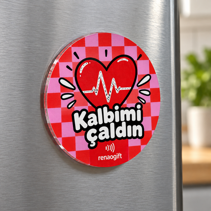 Kalbimi Çaldın – Sevgiliye Hediye Magnet