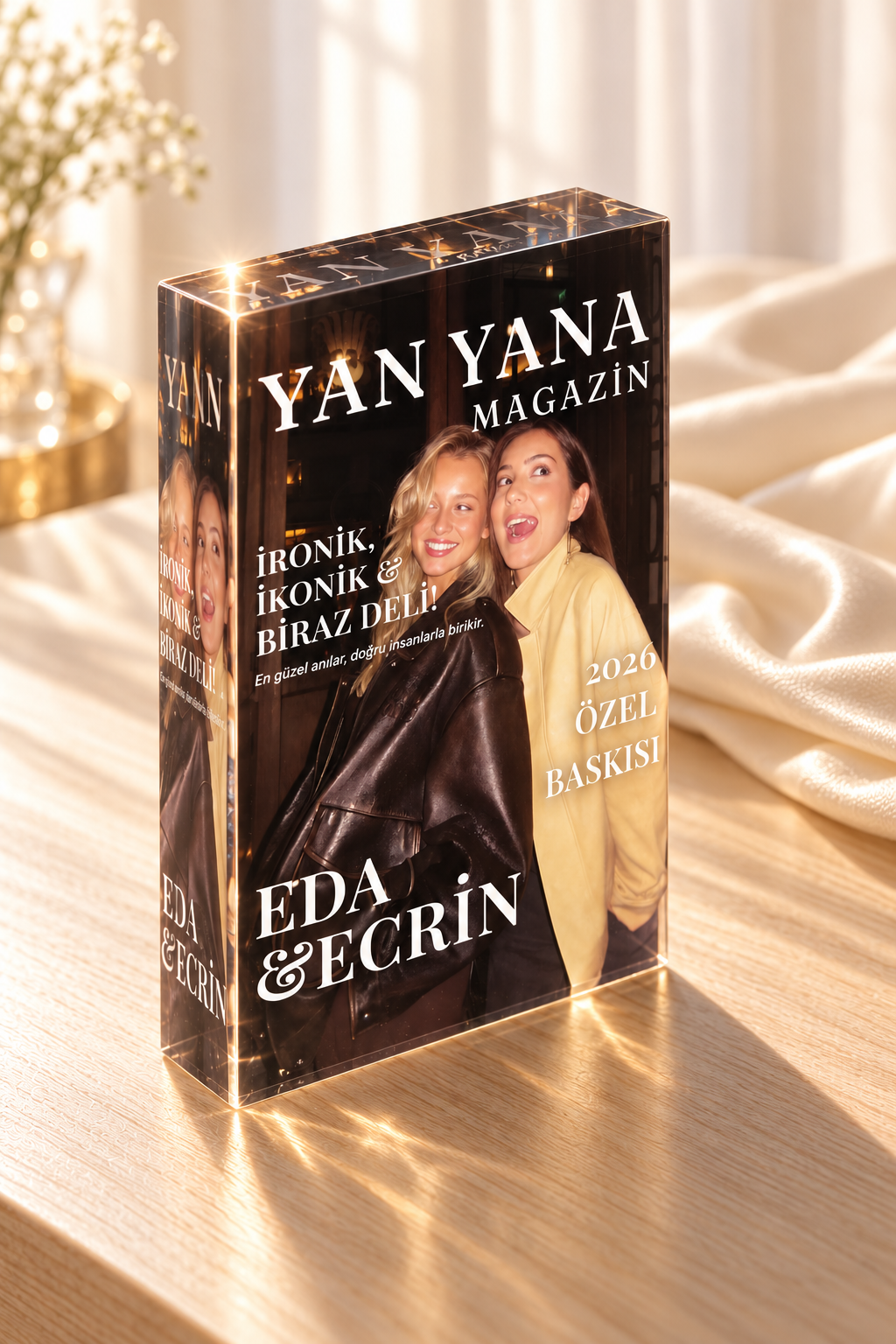 Yan Yana Magazin — sol üst çapraz görünüm, 3 cm